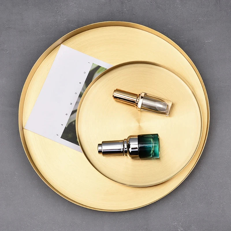 plateau de rangement en acier inoxydable pour bijoux et décorations - vue 10 sur 15