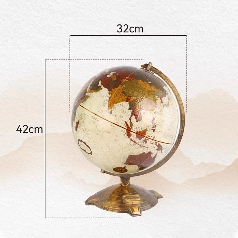 globe terrestre rétro éducatif pour décoration et géographie - vue 6 sur 7