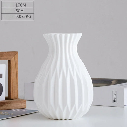vase moderne en plastique pour décoration florale nordique - vue 18 sur 26