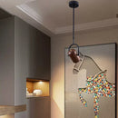 suspension LED nordique avec projecteur mural réglable