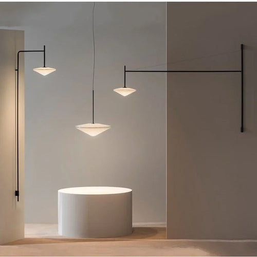 applique murale led nordique avec long bras à bascule - vue 2 sur 12