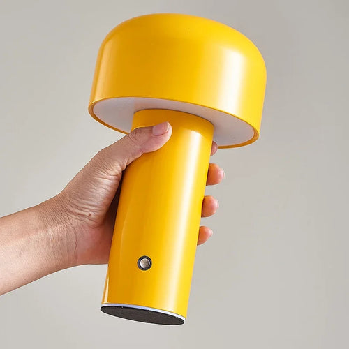 lampe de table champignon sans fil rechargeable variable type c - vue 12 sur 11