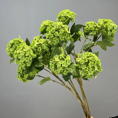 fleurs artificielles hortensia décoration jardin branche en soie - vue 2 sur 13