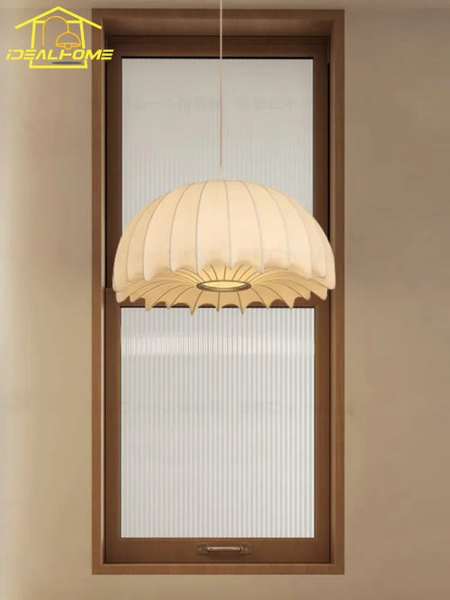 suspension en soie wabi sabi design nordique moderne pour intérieur - vue 5 sur 9