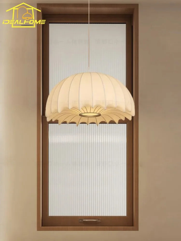 suspension en soie wabi sabi design nordique moderne pour intérieur - vue 4 sur 9