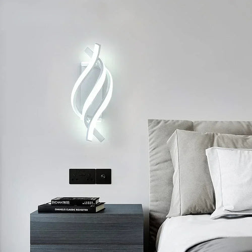 Applique murale spirale incurvée LED décorative - vue 2 sur 20