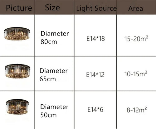 plafonnier moderne en cristal rond pour intérieur lumineux - vue 3 sur 5