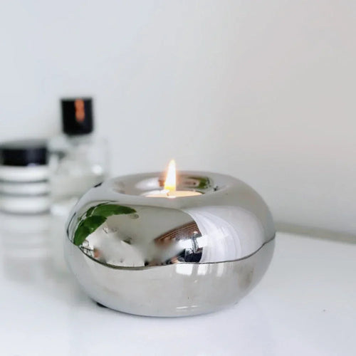 bougeoir circulaire en céramique pour décoration moderne et cadeaux - vue 2 sur 8