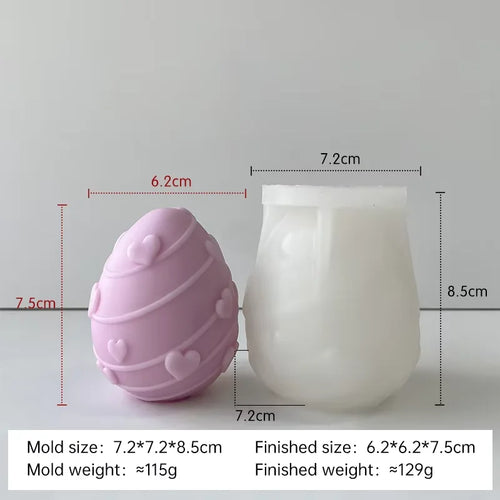 moule en silicone pour bougies œufs de pâques fait maison - vue 15 sur 21
