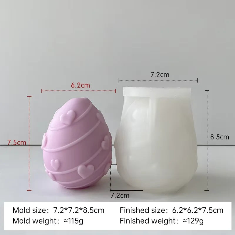 moule en silicone pour bougies œufs de pâques fait maison - vue 14 sur 21