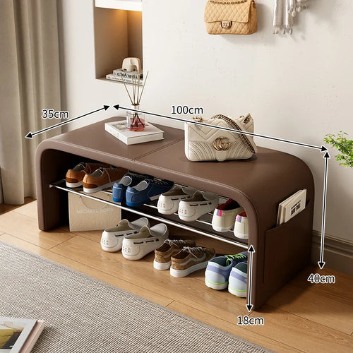 banc polyvalent pour rangement et assise décorative - vue 8 sur 15