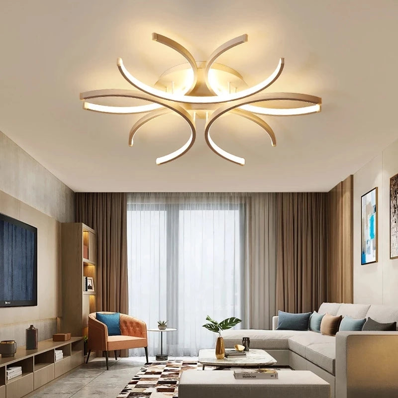 plafonnier moderne à leds créatif pour décoration intérieure - vue 3 sur 6