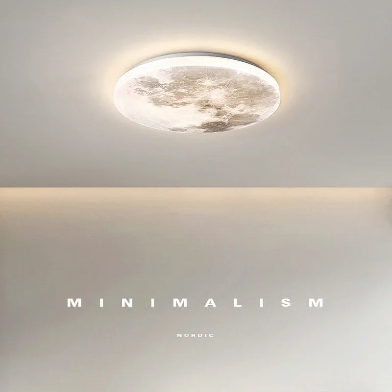 plafonnier design moderne en forme de lune pour intérieur créatif - vue 4 sur 10