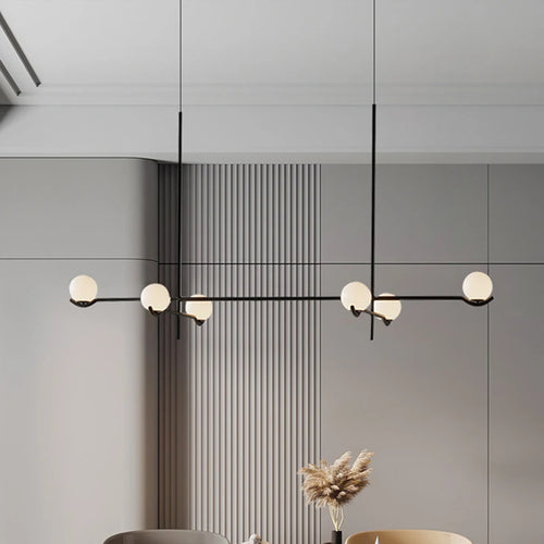 suspension moderne en verre luminaire décoratif d'intérieur - vue 2 sur 10