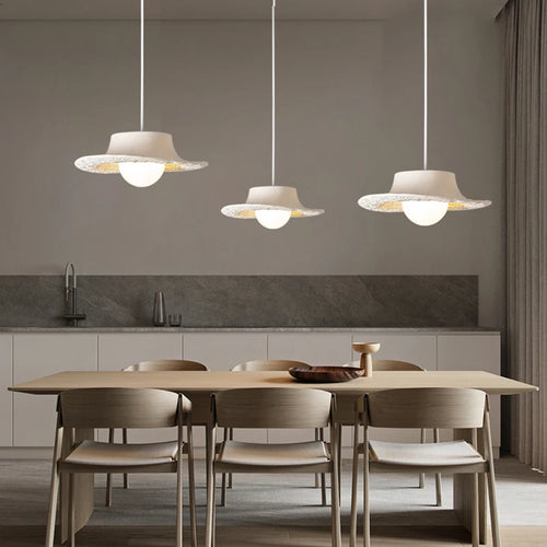 suspension led style wabi sabi nordique simple pour restaurant - vue 2 sur 13