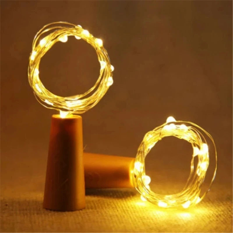 guirlande lumineuse led en fil de cuivre pour décoration festive - vue 5 sur 14
