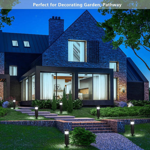 lampes solaires led de jardin imperméables pour éclairage extérieur - vue 6 sur 8
