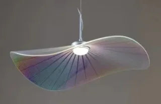 suspension moderne en forme de feuille de lotus en acrylique décoratif - vue 11 sur 12