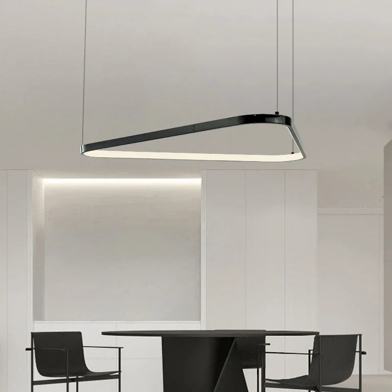 lustre Moderne noir irrégulier Led éclairage salon salle à manger nordique décor à la maison chambre - vue 6 sur 13