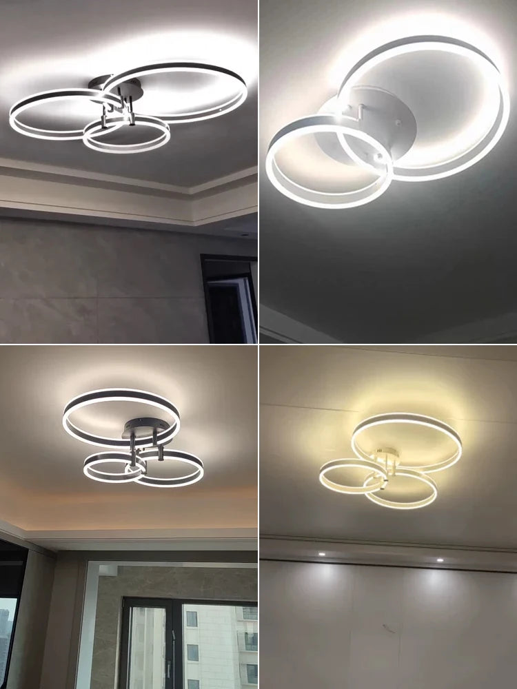 lustre led en acrylique avec lumières haut et bas - vue 6 sur 14