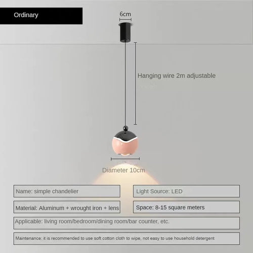 lustre à led pour décorer divers espaces intérieurs et extérieurs - vue 10 sur 11