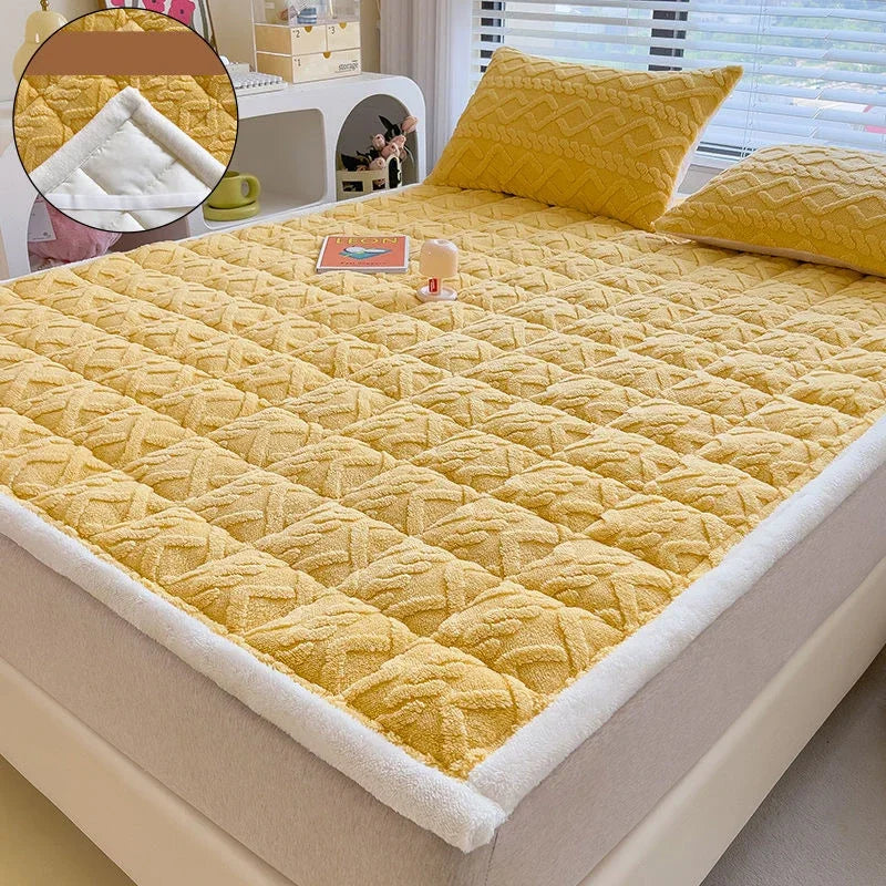 surmatelas doux en velours agneau pour étudiants et dortoirs - vue 10 sur 12