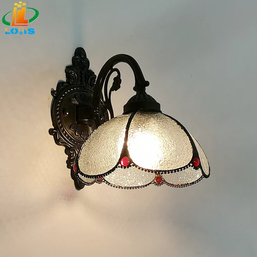 applique murale en verre courbé style méditerranéen pour intérieur chaleureux - vue 7 sur 6