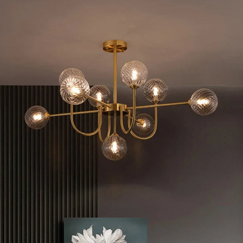 2024 New Pattern Creative U-shaped Magic Bean LED Pendent  Lamp For Living Room Bedroom Lobby Exhibition Hall - vue 2 sur 8