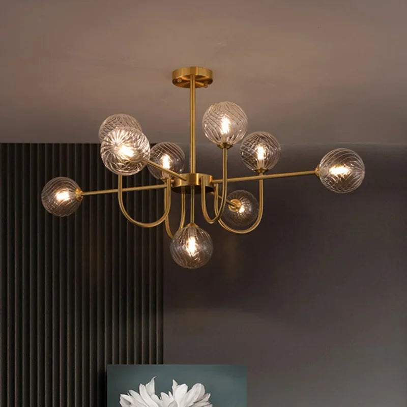 2024 New Pattern Creative U-shaped Magic Bean LED Pendent  Lamp For Living Room Bedroom Lobby Exhibition Hall - vue 1 sur 8