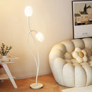 lampe de sol à led double tête en forme de fleur