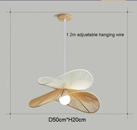 lampe de restaurant en rotin style wabi-sabi rétro zen