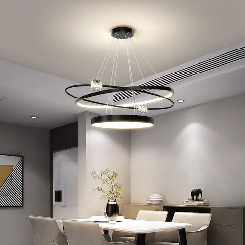 lustre moderne pour un éclairage intérieur décoratif élégant - vue 3 sur 7