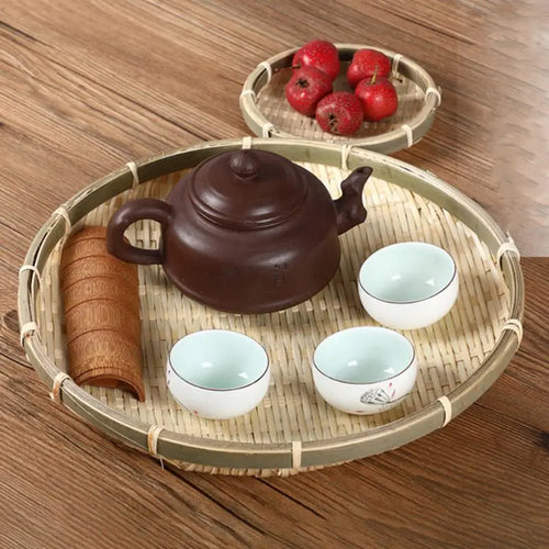 tamis en bambou naturel pour cuisine panier à pain décoratif rangement DIY - vue 3 sur 7
