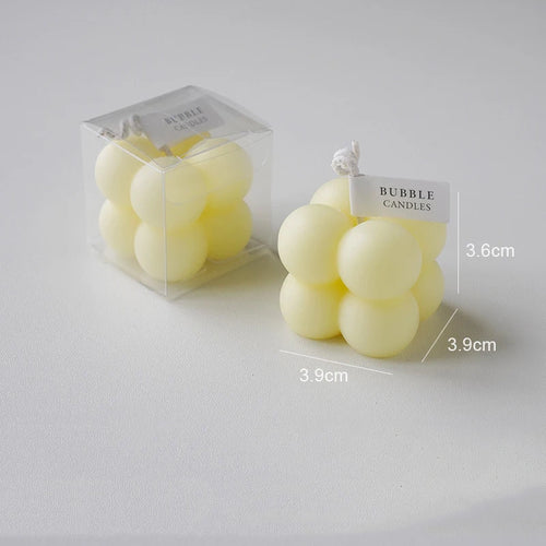 petite bougie cube parfumée en cire de soja fait main - vue 17 sur 17