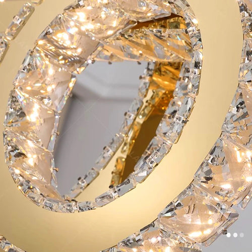 Lustre moderne en cristal pour éclairage intérieur - vue 7 sur 6