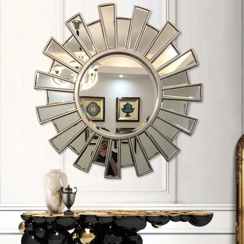 miroir décoratif rond pour restaurant et salle de bain - vue 8 sur 8
