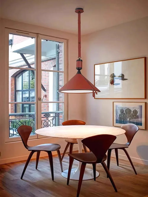 suspension minimaliste moderne en cuir de luxe - vue 2 sur 18