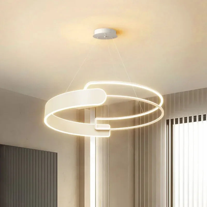 suspension moderne à led pour décoration intérieure réglable de luxe - vue 6 sur 12