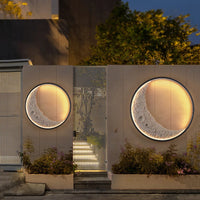 Applique murale extérieures étanche Villa cour lampe intérieure escalier allée lampe Villa mur extérieur créatif moderne lune lumière