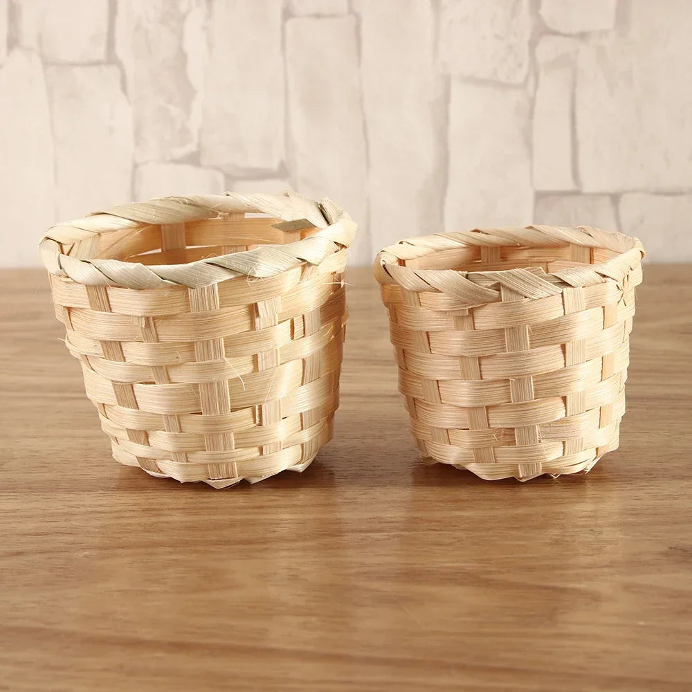 panier de rangement en bambou pour organiser vos articles divers - vue 4 sur 7