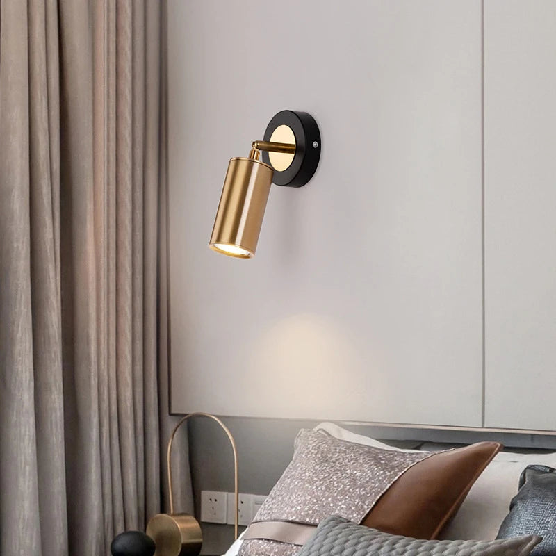 applique murale rotative moderne avec spot led décoratif - vue 4 sur 8