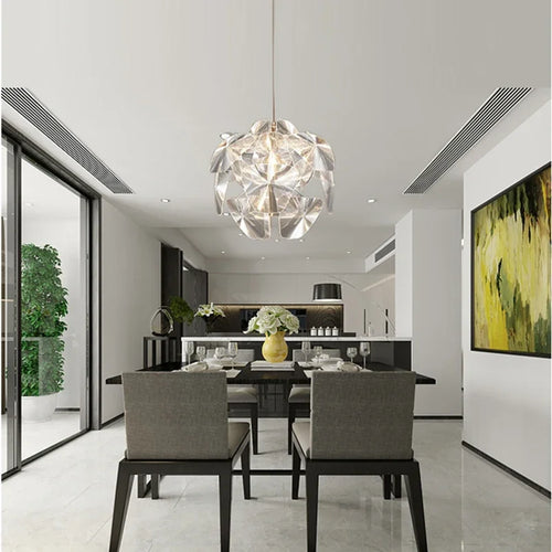 lustre en acrylique transparent design pour intérieur élégant - vue 6 sur 8