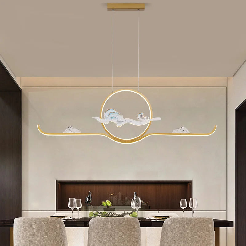 suspension de style chinois pour ambiance zen et moderne - vue 3 sur 14