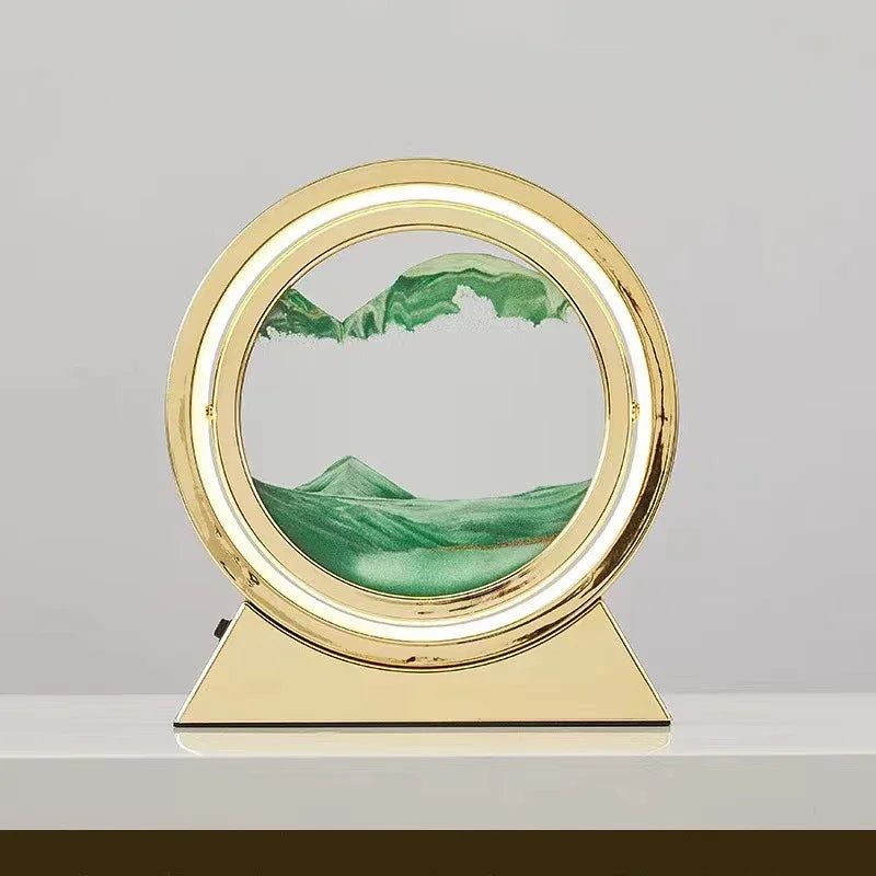 lampe de table créative avec sable mouvant 3D décoratif - vue 13 sur 24