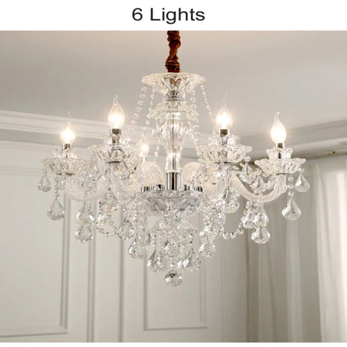 lustre moderne en cristal design pour décoration intérieure - vue 16 sur 17