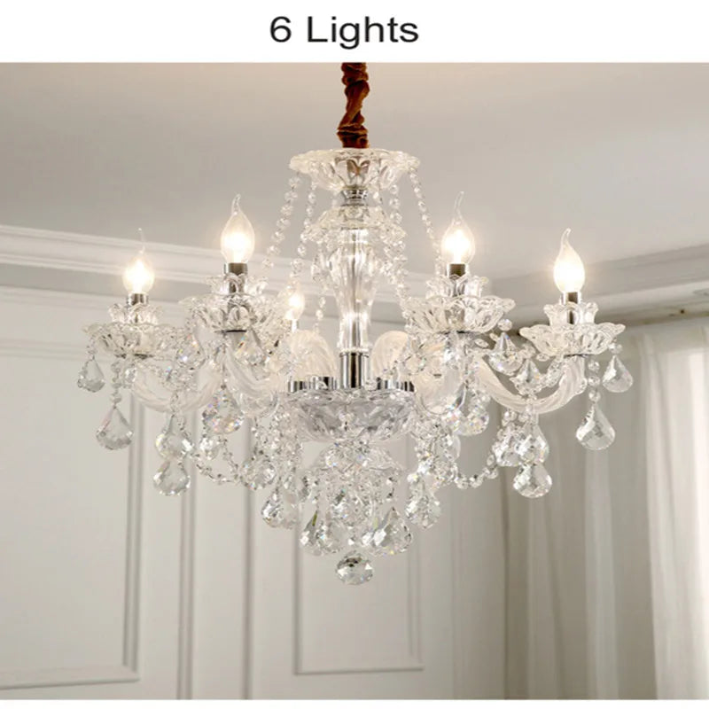 lustre moderne en cristal design pour décoration intérieure - vue 16 sur 17