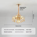 suspension nordique en cristal moderne et chaleureuse