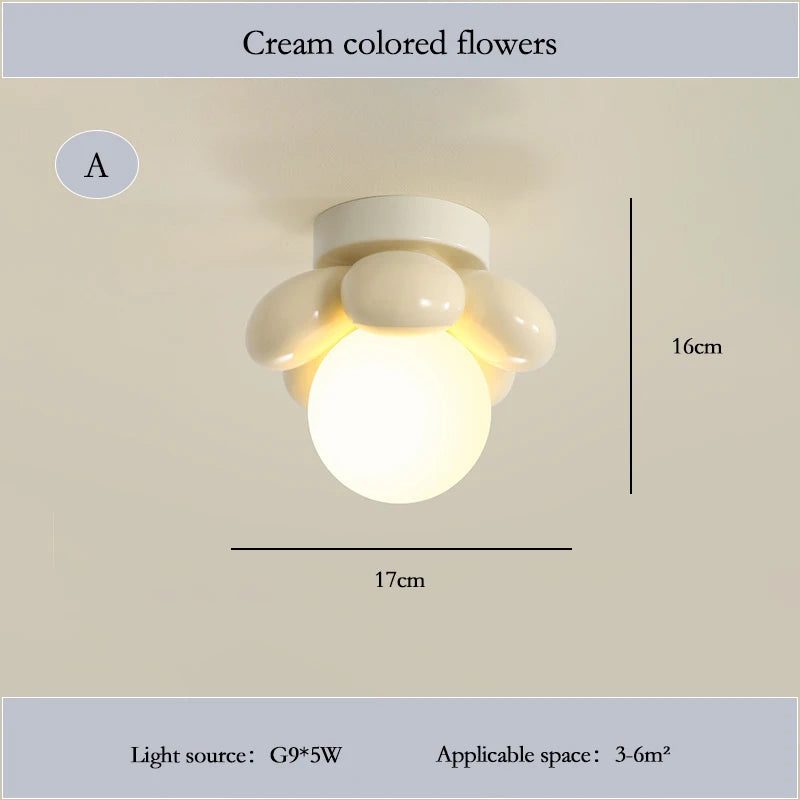 lustre moderne à pétales pour chambre d'enfant - vue 17 sur 17