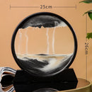sablier en verre 3d paysage de sable en mouvement décoration artistique