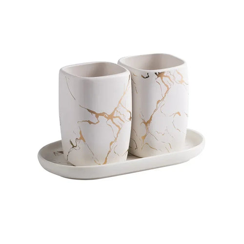 ensemble de tasse en céramique et support de brosse à dents - vue 12 sur 12